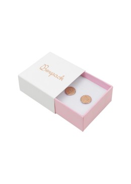 Caja de cartón para pendientes color blanco 48x48x23 mm SL-40-B-RS