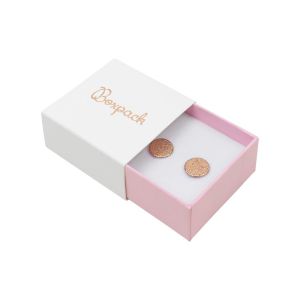 Caja de cartón para pendientes color blanco 48x48x23 mm SL-40-B-RS