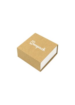 Caja de cartón para pendientes color kraft 48x48x23 mm SL-40-K-B