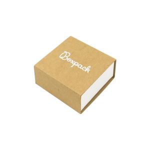 Kartonnen sieradendoosje voor oorbellen, kraft 48 x 48 x 23 mm SL-40-K-B