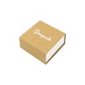 Caja de cartón para pendientes color kraft 48x48x23 mm SL-40-K-B