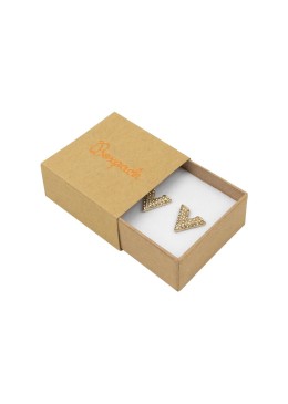 Caja de cartón para pendientes color kraft 48x48x23 mm SL-40-K-K