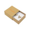 Astuccio in cartone per orecchini, kraft 48 x 48 x 23 mm SL-40-K-K