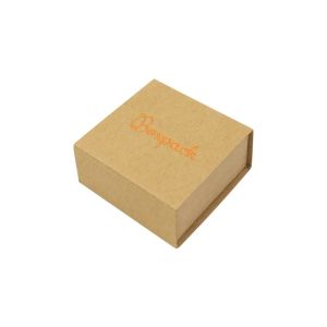 Caja de cartón para pendientes color kraft 48x48x23 mm SL-40-K-K