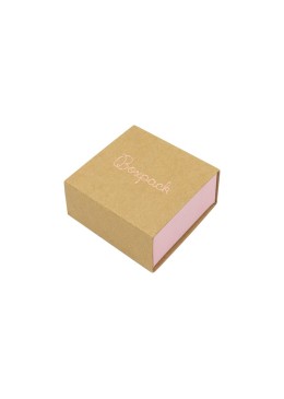 Caja de cartón para pendientes color kraft 48x48x23 mm SL-40-K-RS