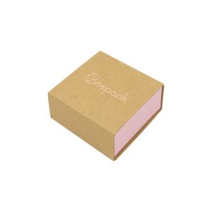Cardboard earring box, kraft 48 x 48 x 23 mm SL-40-K-RS