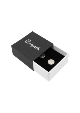 Caja de cartón para pendientes color negro 48x48x23 mm SL-40-N-B