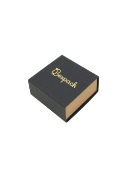 Caja de cartón para pendientes color negro 48x48x23 mm SL-40-N-K