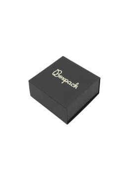 Caja de cartón para pendientes color negro 48x48x23 mm SL-40-N-N