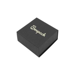 Caja de cartón para pendientes color negro 48x48x23 mm SL-40-N-N