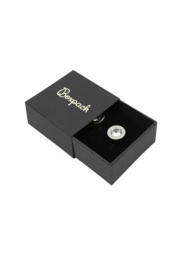 Caja de cartón para pendientes color negro 48x48x23 mm SL-40-N-N