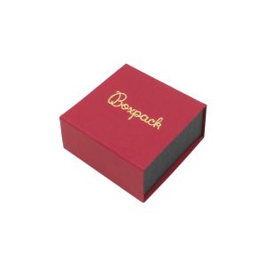 Caja de cartón para pendientes color rojo 48x48x23 mm SL-40-R-N