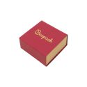 Caja de cartón para pendientes color rojo 48x48x23 mm SL-40-R-K