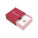 Caja de cartón para pendientes color rojo 48x48x23 mm SL-40-R-RS