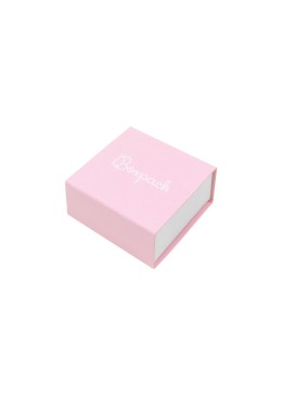 Caja de cartón para pendientes color rosa 48x48x23 mm SL-40-RS-B