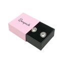 Caja de cartón para pendientes color rosa 48x48x23 mm SL-40-RS-N