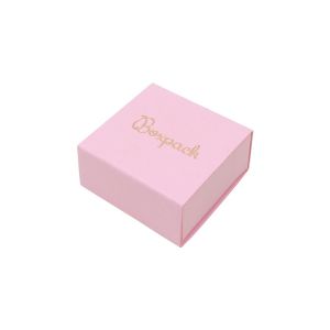 Caja de cartón para pendientes color rosa 48x48x23 mm SL-40-RS-RS