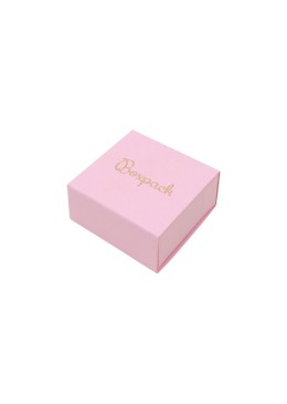 Caja de cartón para pendientes color rosa 48x48x23 mm SL-40-RS-RS