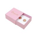 Caja de cartón para pendientes color rosa 48x48x23 mm SL-40-RS-RS
