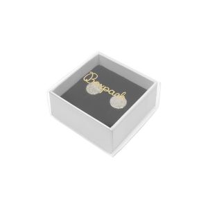 Caja de cartón para pendientes color transparente 48x48x23 mm SL-40-TR-B