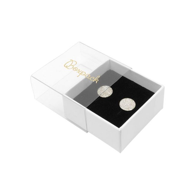Cardboard earring box, clear 48 x 48 x 23 mm SL-40-TR-B