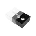 Transparente Ohrringschachtel aus Karton 48 x 48 x 23 mm SL-40-TR-N