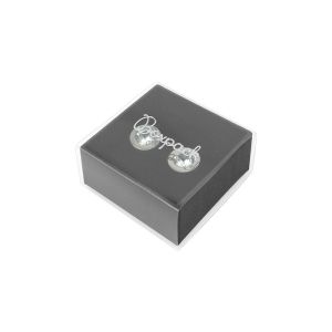 Caja de cartón para pendientes color transparente 48x48x23 mm SL-40-TR-N