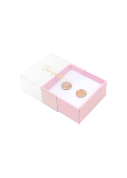 Caja de cartón para pendientes color transparente 48x48x23 mm SL-40-TR-RS