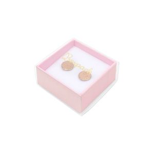 Caja de cartón para pendientes color transparente 48x48x23 mm SL-40-TR-RS