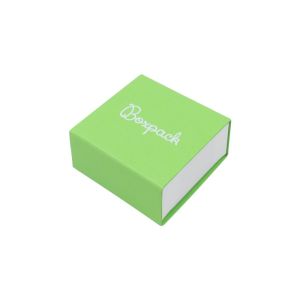 Grüne Ohrringschachtel aus Karton 48 x 48 x 23 mm SL-40-VE-B