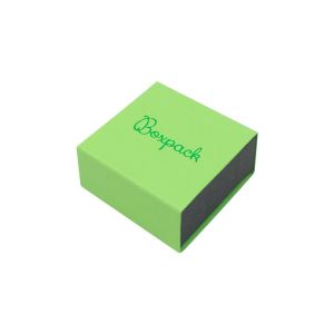 Caja de cartón para pendientes color verde 48x48x23 mm SL-40-VE-N