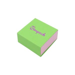 Caja de cartón para pendientes color verde 48x48x23 mm SL-40-VE-RS