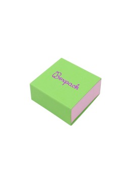 Caja de cartón para pendientes color verde 48x48x23 mm SL-40-VE-RS