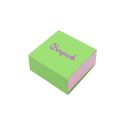 Caja de cartón para pendientes color verde 48x48x23 mm SL-40-VE-RS