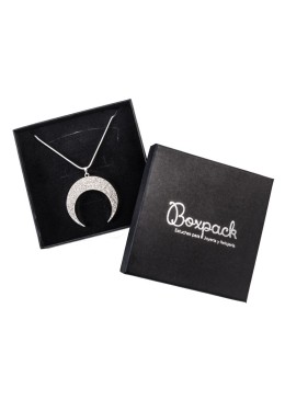 Caja de cartón collar 120x120x35 mm color negro ep-17