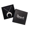 Kartonnen sieradendoosje voor ketting, zwart 120 x 120 x 32 mm ep-17