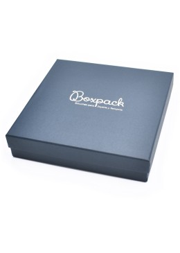 Caja de cartón collar o conjunto 167x167x33 mm color azul ep-18