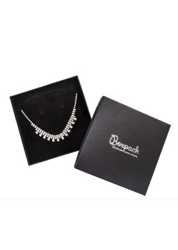 Caja de cartón collar 167x167x33 mm color negro ep-18