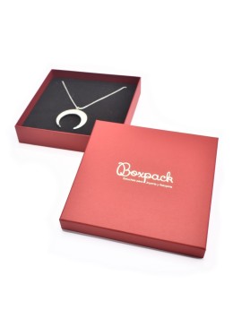 Caja de cartón collar 167x167x33 mm color negro ep-18