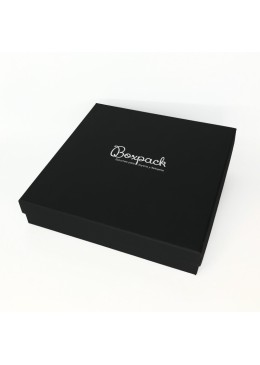 Caja de cartón collar o conjunto 200x200x40 mm color negro ep-19