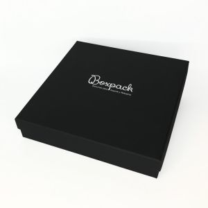 Caja de cartón collar o conjunto 200x200x40 mm color negro ep-19