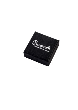 Caja de cartón para pendientes 43x43x21 mm color negro ep-41-N