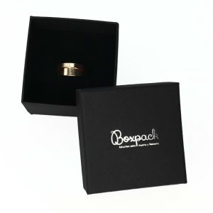 Écrin en carton pour bague, noir 65 x 65 x 45 mm ep-43