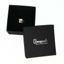 Cardboard ring box, black 65 x 65 x 45 mm ep-43