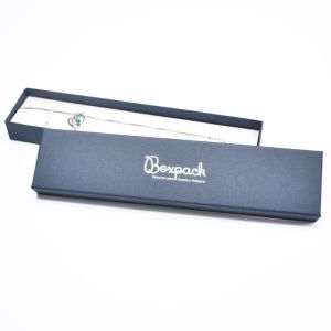 Écrin en carton pour bracelet, bleu 233 x 53 x 27 mm ep-51