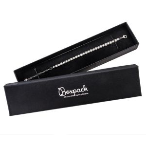Caja de cartón pulsera 233x53x27 mm color negro ep-51