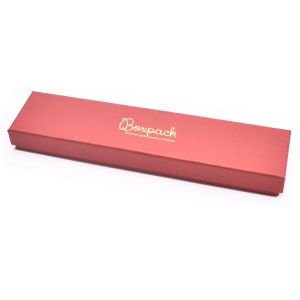 Caja de cartón pulsera 233x53x27 mm color rojo ep-51