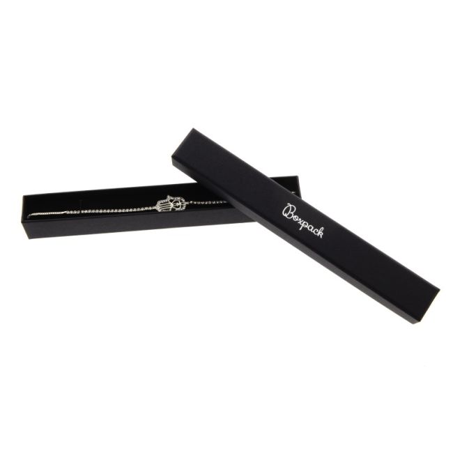 Cardboard bracelet box, black 190 x 25 x 25 mm ep-52