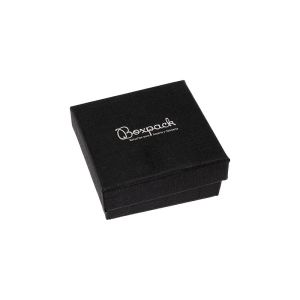 Schwarze Anhängerschachtel aus Karton 65 x 65 x 24 mm ep-60-n
