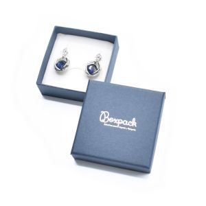 Caja de cartón para conjunto o colgante 65x65x29 mm color azul ep-61